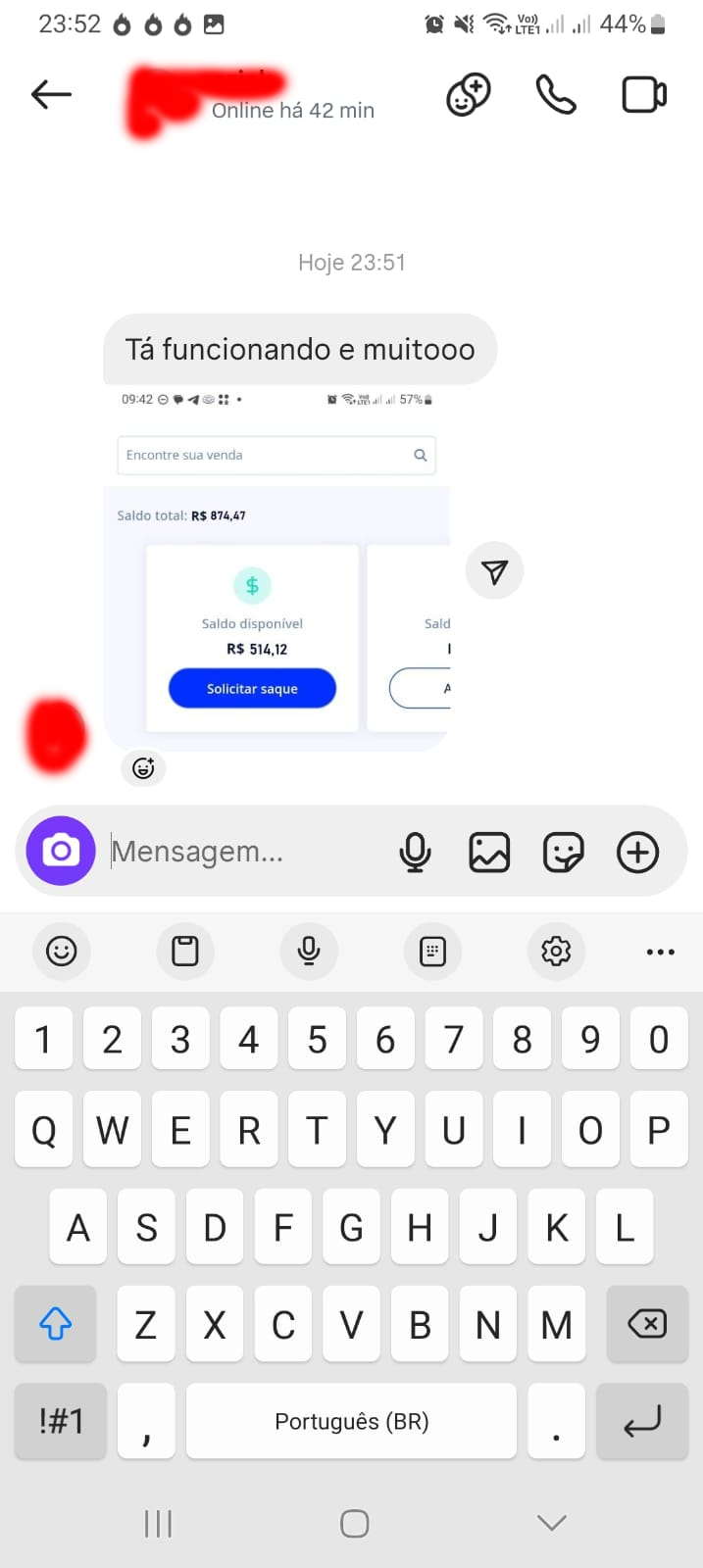 Depoimento de cliente